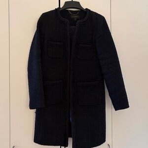 J. Crew Wool Black Coat
